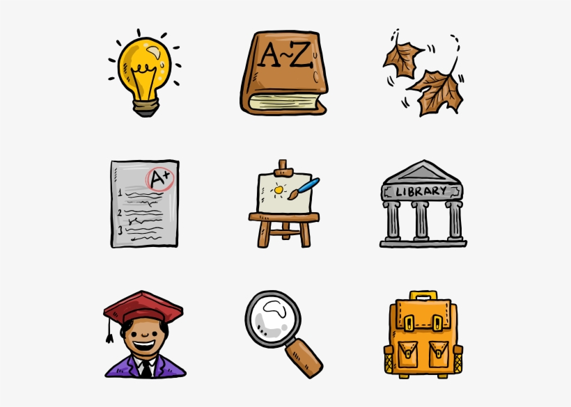 Hand Drawn Icon Family - Hand Drawn Color Png, transparent png