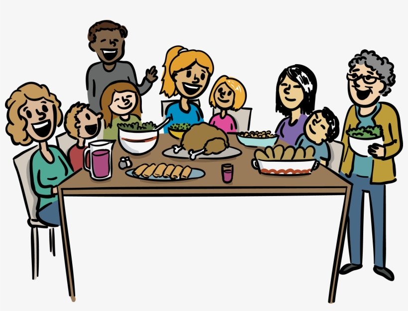 Family Dinner Clipart At Getdrawings - Family Dinner Clipart, transparent png