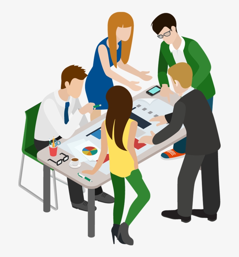 Picture Free Business Portfolio Categories Designshop - People In Meeting Png, transparent png