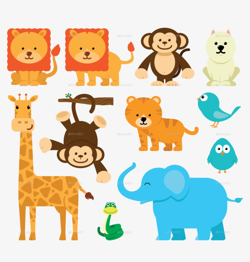 Cartoon Cute Animals - Cute Animal Cartoon Png, transparent png