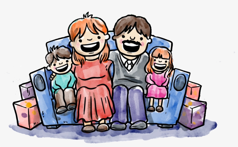 Watercolor Painting Illustration - Watercolor Family Png, transparent png