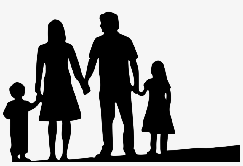 Free Images On Pixabay Vector Transparent Download - Silhouette Family, transparent png