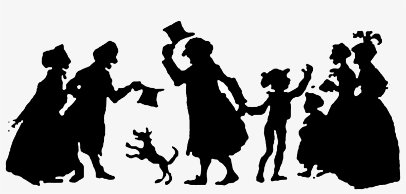 Christmas Carol Silhouette, transparent png