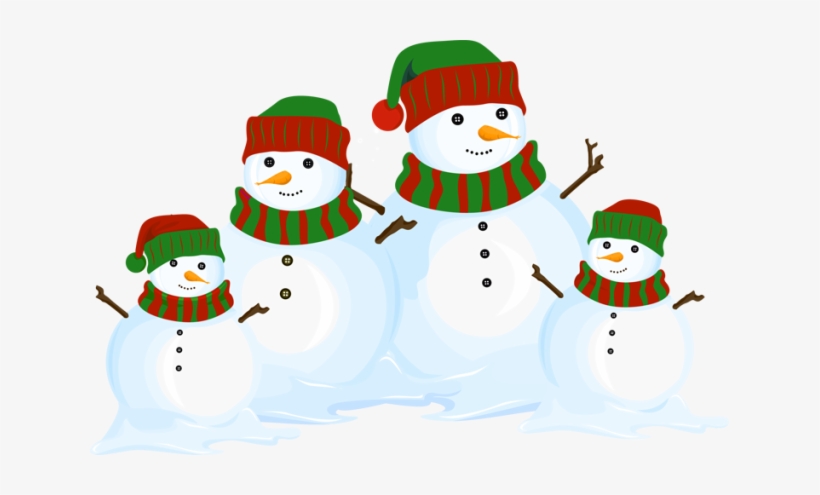 Christmas Snowman Grand Parent Clipart - Snowman Family, transparent png