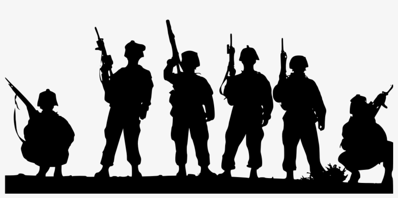 Banner Library Stock Clip Art Army Free Images Pinterest - Soldiers Clipart Black And White, transparent png