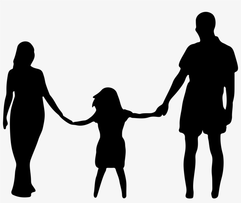 Jpg Stock Mother Daughter Father Silhouette Big Image - Mother Daughter Father, transparent png