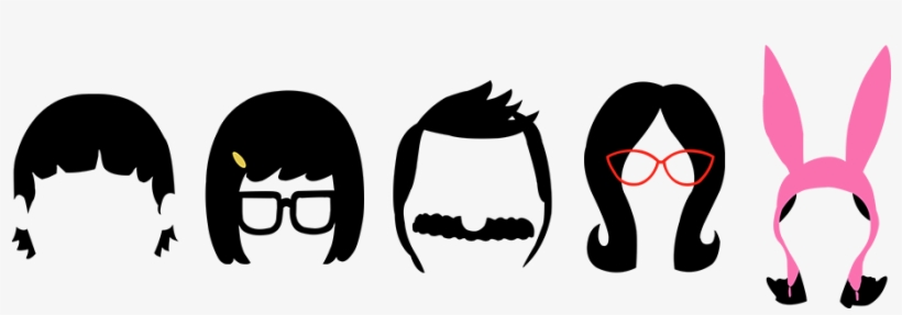 Family Clipart Outline - Bobs Burgers Season 9, transparent png