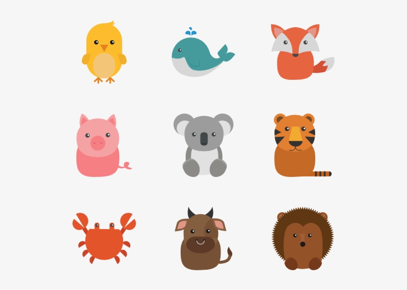 Animal Set 12 Icons - Flat Icon Animals, transparent png