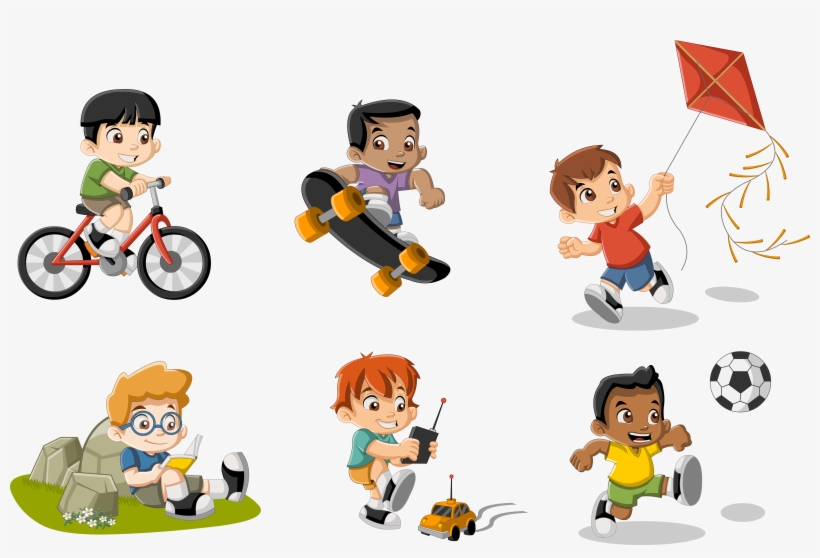Cartoon Play Child Illustration, transparent png