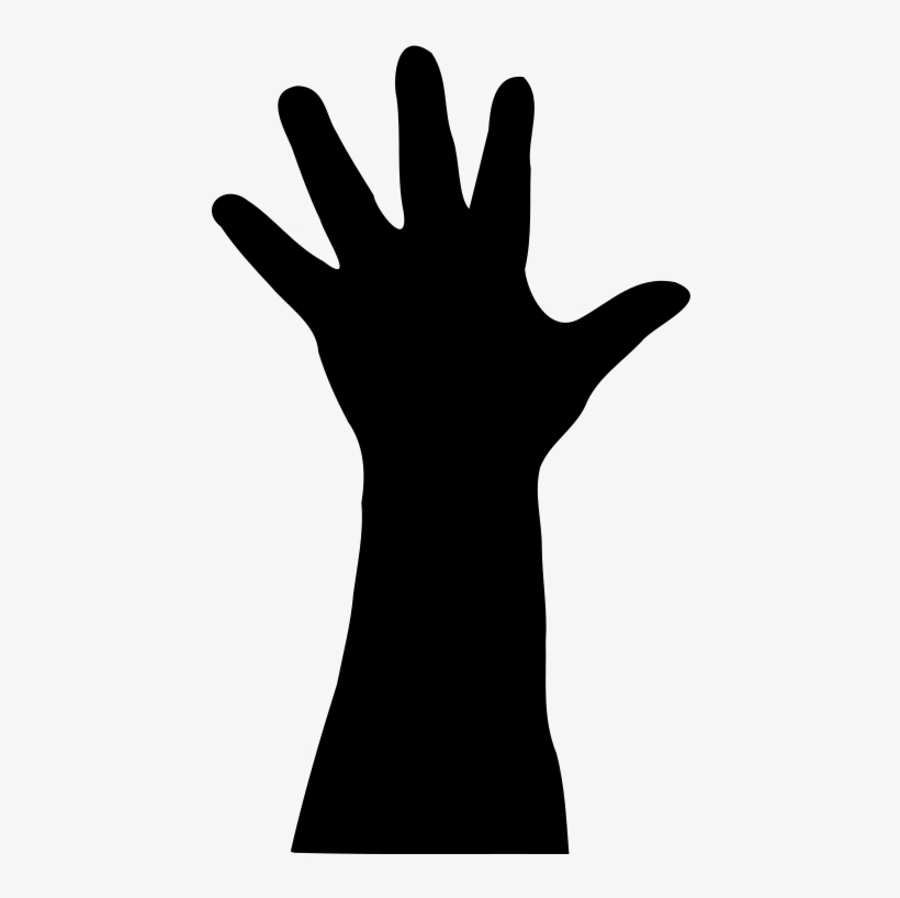 Raised Hand Silhouette Clip Art Download - Raised Hand Cartoon ...