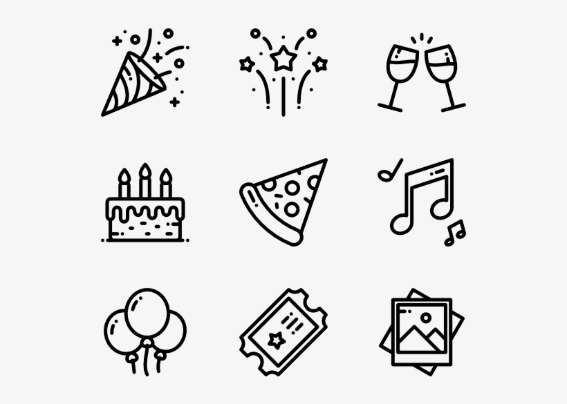 Event 50 Icons - Web Design Line Icon, transparent png