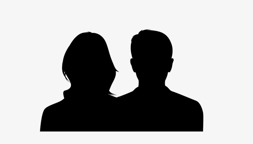 “i Have Struggled A Long Time With Many Different Past - Man Woman Head Silhouette, transparent png