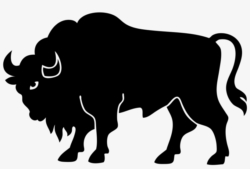 Bison Vector Silhouette - Tiger Silhouette No Background, transparent png