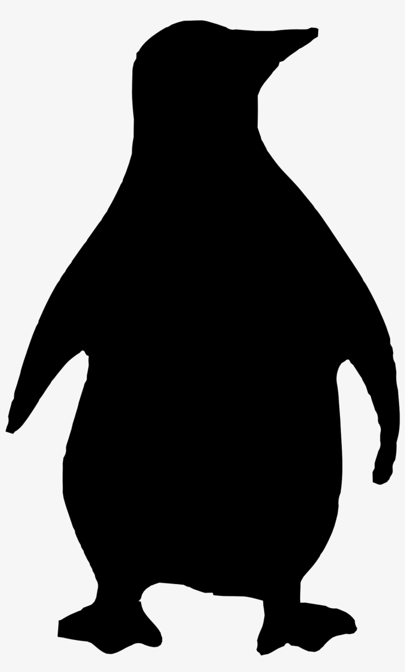 Shadow Clipart Penguin - Silhouette Penguin, transparent png