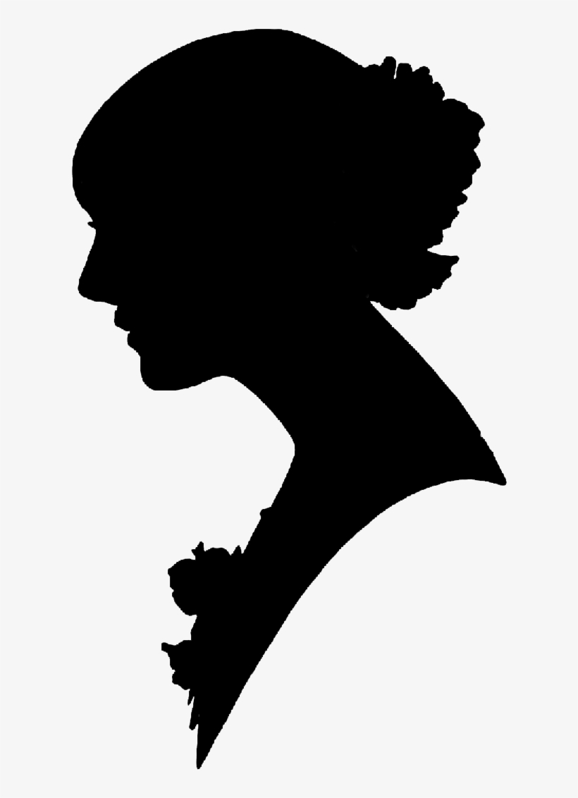Family Clipart Silhouette - Victorian Woman Silhouette Png, transparent png