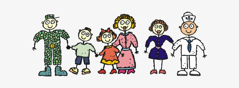 Navy Clipart Military Family - Military Family Clip Art, transparent png