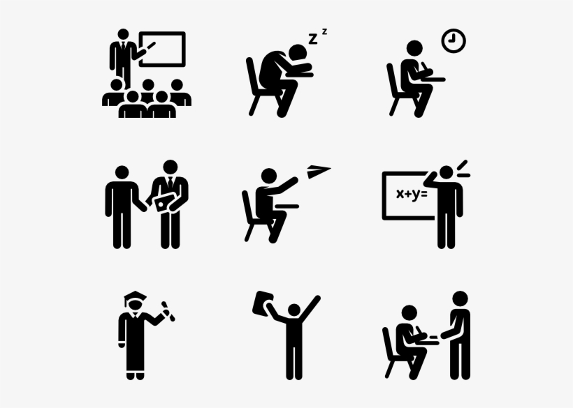 Vector Types Families - Pictograms School, transparent png