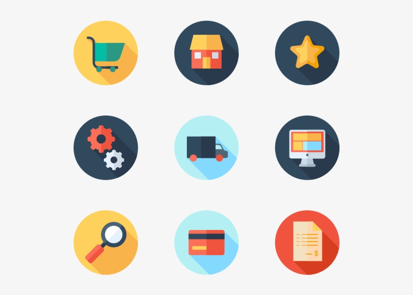 Ecommerce 50 Icons - Flat Color Icon, transparent png
