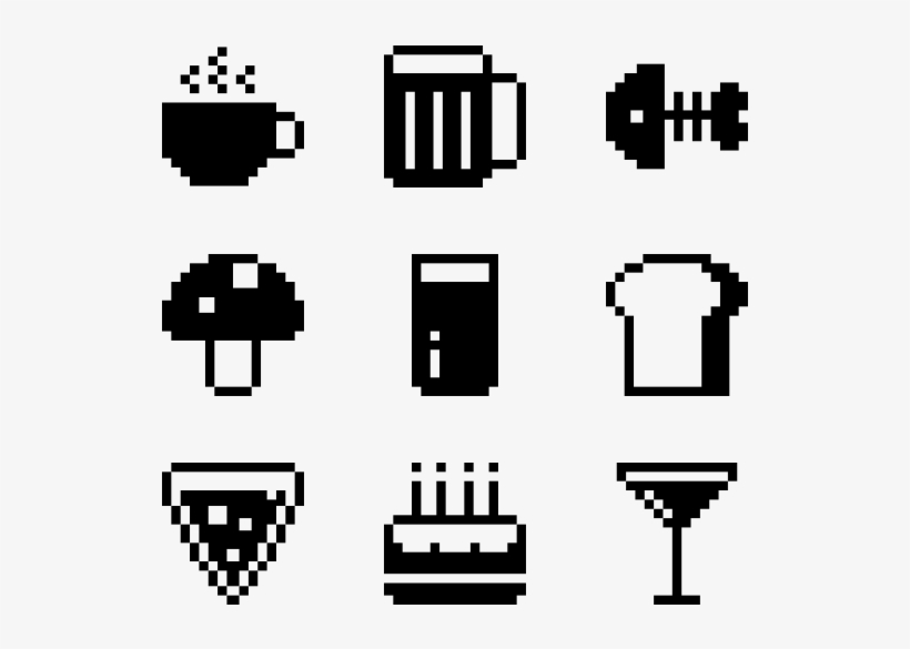 Food 50 Icons - Food Icon Pixel, transparent png