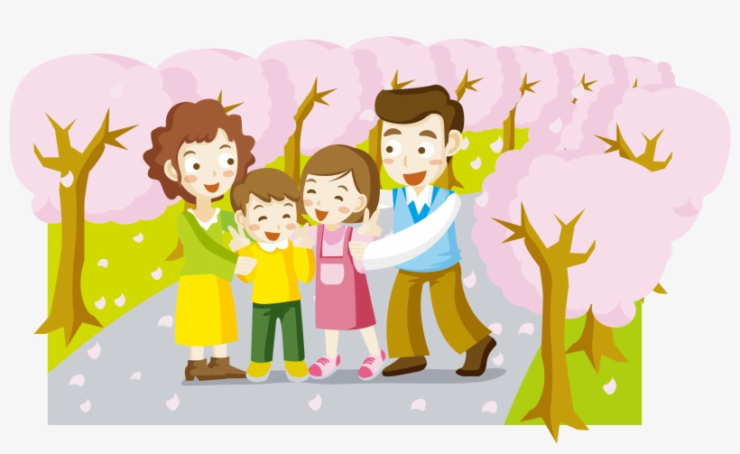 Family Cartoon Clip Art - 卡通 家庭, transparent png