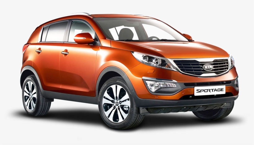 Kia Sportage 3 Orange Car Png Image - Orange Kia Sportage 2018, transparent png