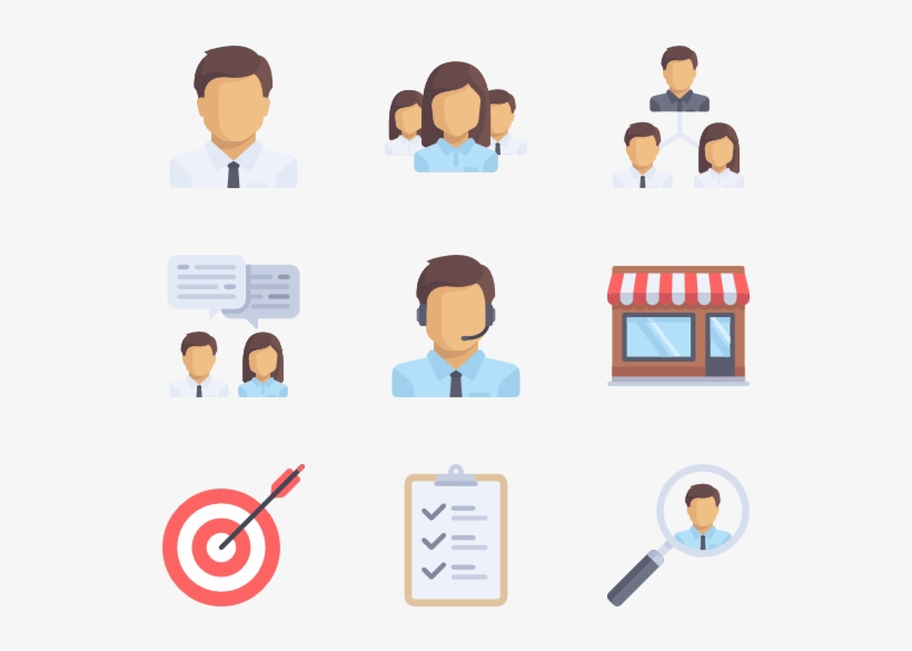 Management 100 Icons - Flat Icon Png, transparent png