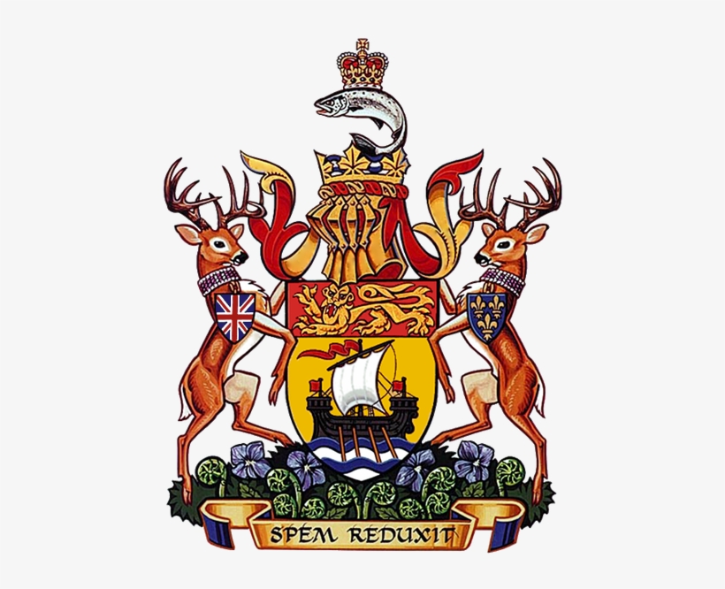 The Original Coat Of Arms Of New Brunswick, Canada, - Printable New Brunswick Coat Of Arms, transparent png