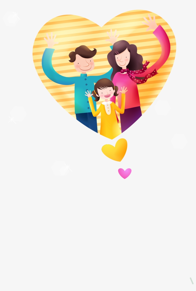 Ilustración De Dibujos Animados - 一家 人 卡通, transparent png