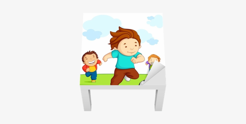 Vinil Para Mesa Lack Vector Illustration Of Kid Playing - Imagenes De Play Soccer, transparent png