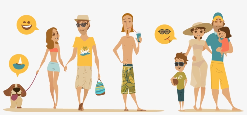 Cartoon Illustration - Family - Vector Graphics, transparent png