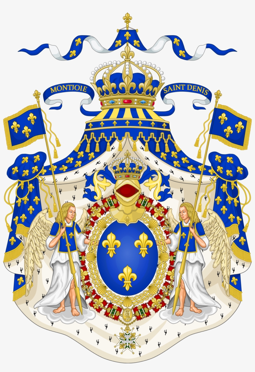French Blue Color As Seen In The Grand Royal Coat Of - France Coat Of Arms, transparent png