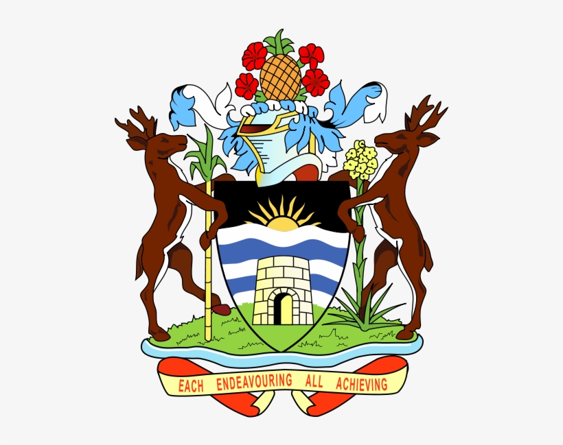 Royal Coat Of Arms Of Antigua And Barbuda - Antigua And Barbuda National Symbols, transparent png