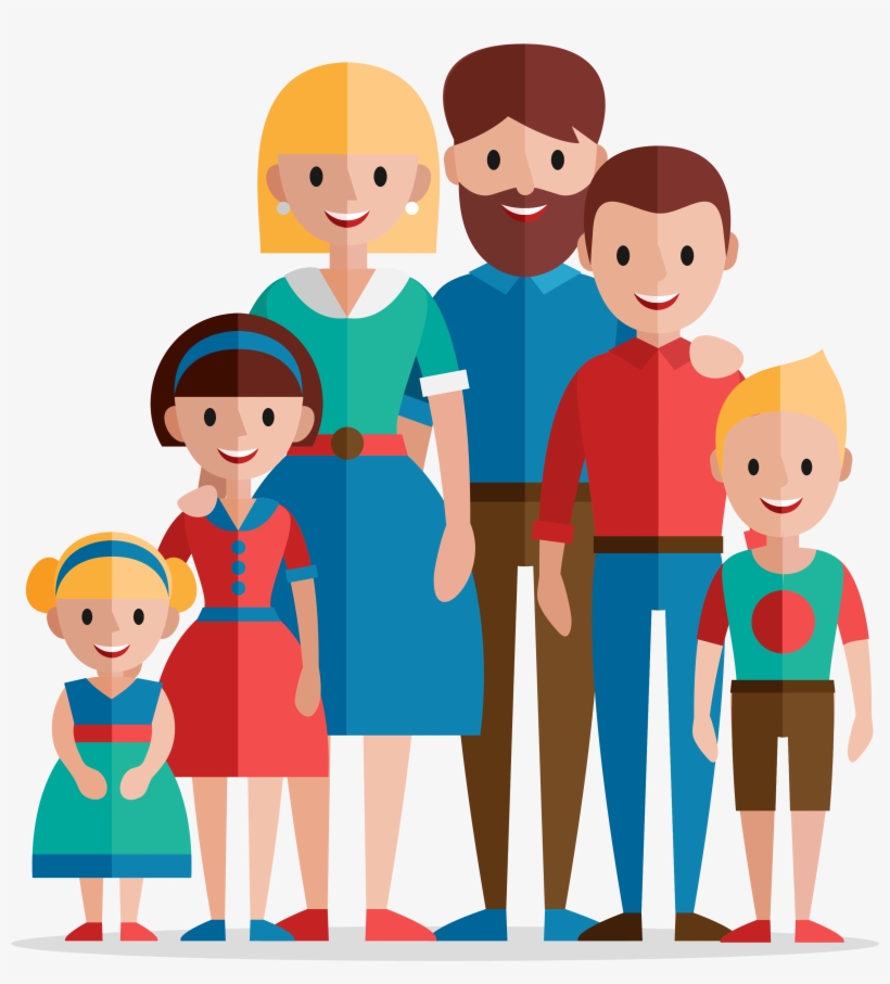 Kisspng Family Home Evening Flat Design Illustration, transparent png