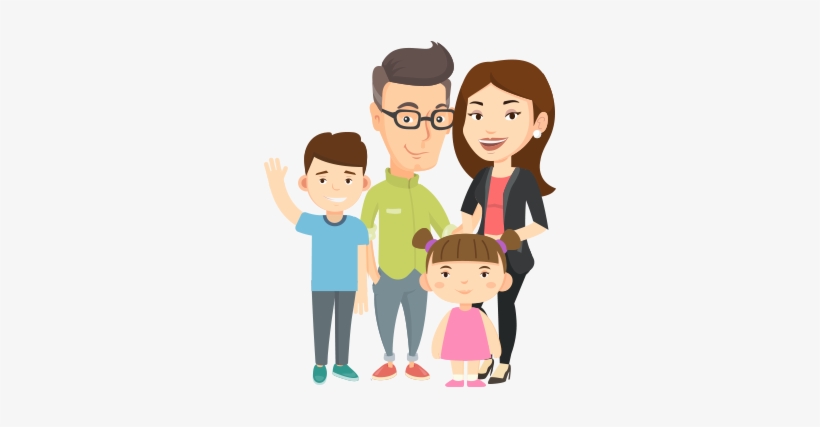 Family - Cartoon, transparent png