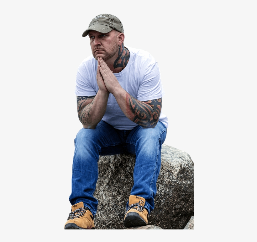 Sad Man Sitting Alone Png, transparent png