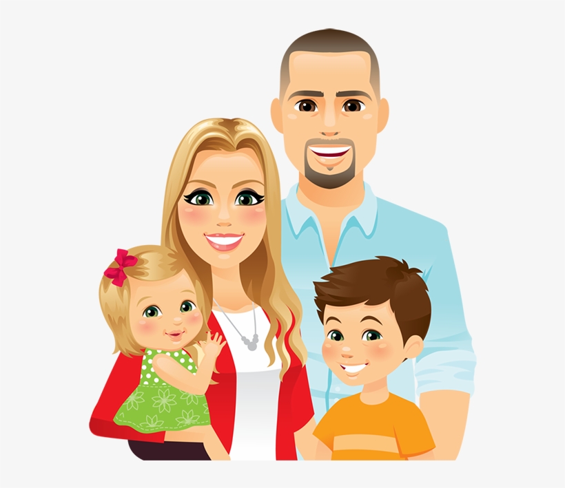 Image Gallery Of Family Clipart 4 People 2 Daughters Family Of 4