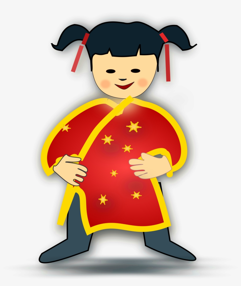 Nuclear Family Clip Art - Chinese People Clip Art, transparent png