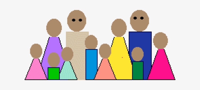 People Clip Art Of Stylized Extended And Blended Families - Family Day Clip Art, transparent png