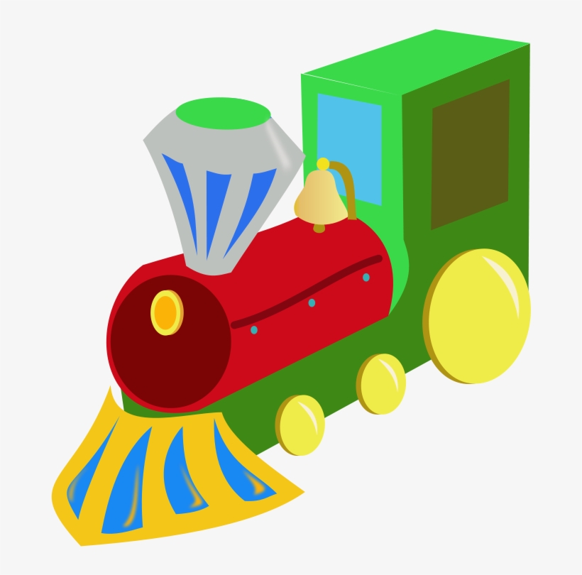 Clipart Train Family - Train Toy Clip Art, transparent png