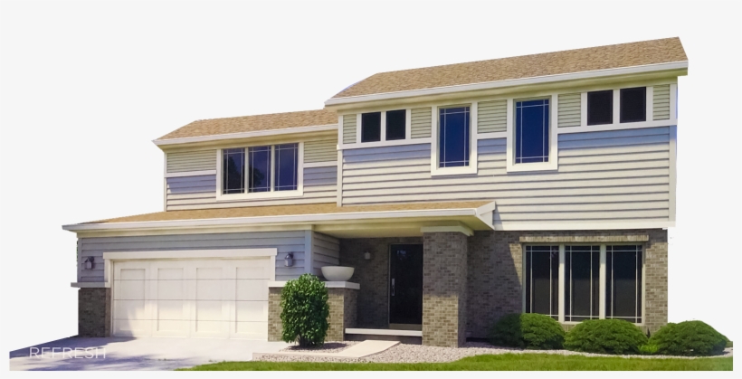 Then, By Also Adding Brick To The Base Of The House, - Siding, transparent png