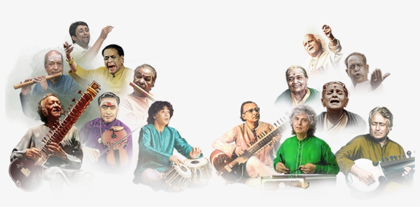 Enjoy Masterpieces From Legends Of Indian Classical - Legends Of Music In India, transparent png