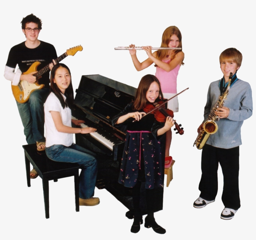 Kaz Creations Children Friends Family Playing Musical - Music Lesson Png, transparent png