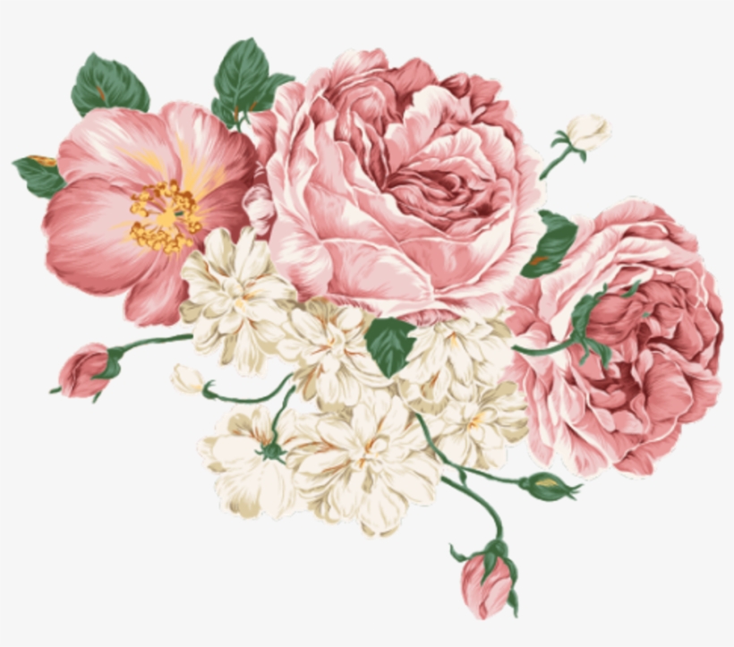 Transparent Flowers For Your Tumblr - Flower Vintage Png Pink, transparent png