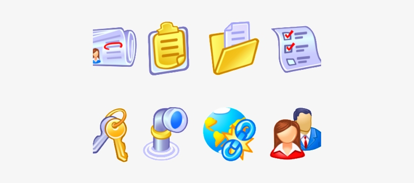 Vista Style Business And Data Icons - Icon, transparent png