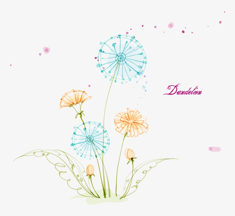 Drawing Watercolor Painting Colored Pencil Illustration - Kiss Flying Flowers Png, transparent png