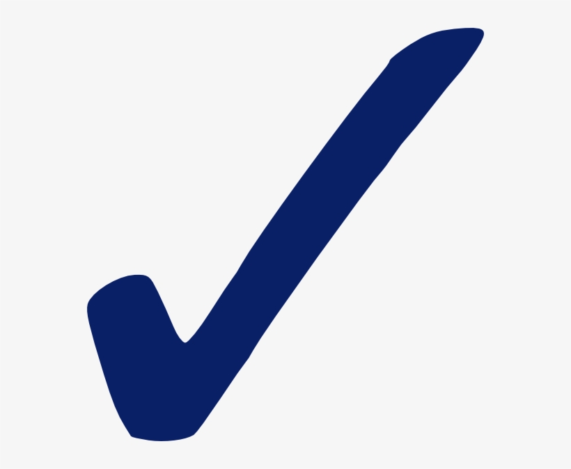 Small - Blue Check Mark Png, transparent png
