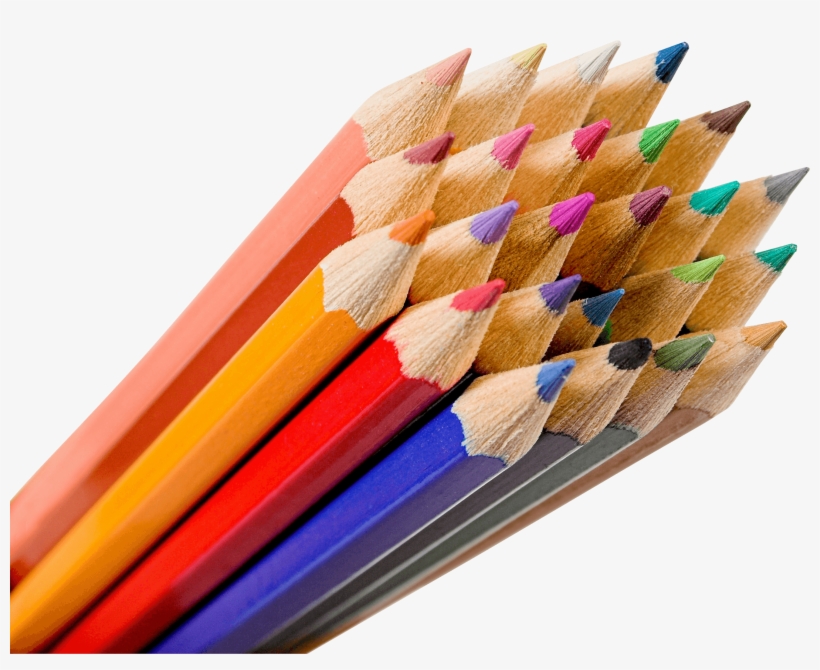 Bunch Of Color Pencils - Colored Pencils Png, transparent png