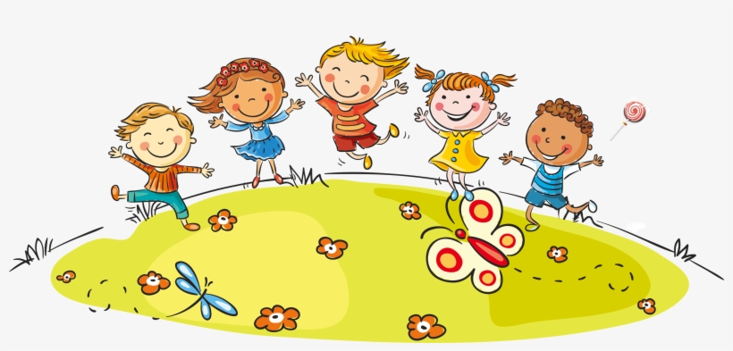 Hand Painted Cartoon Children Playing Decoratives - Viva La Educacion Inicial Animado, transparent png
