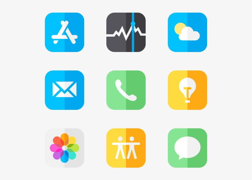Apple Logos 50 Icons - Icon Iphone Vector Png, transparent png