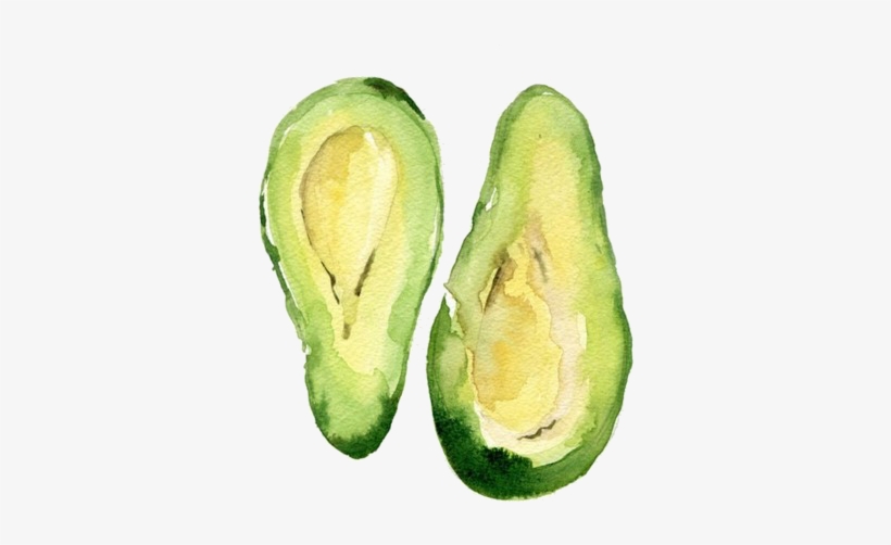 Tumblr - Avocado Watercolor, transparent png